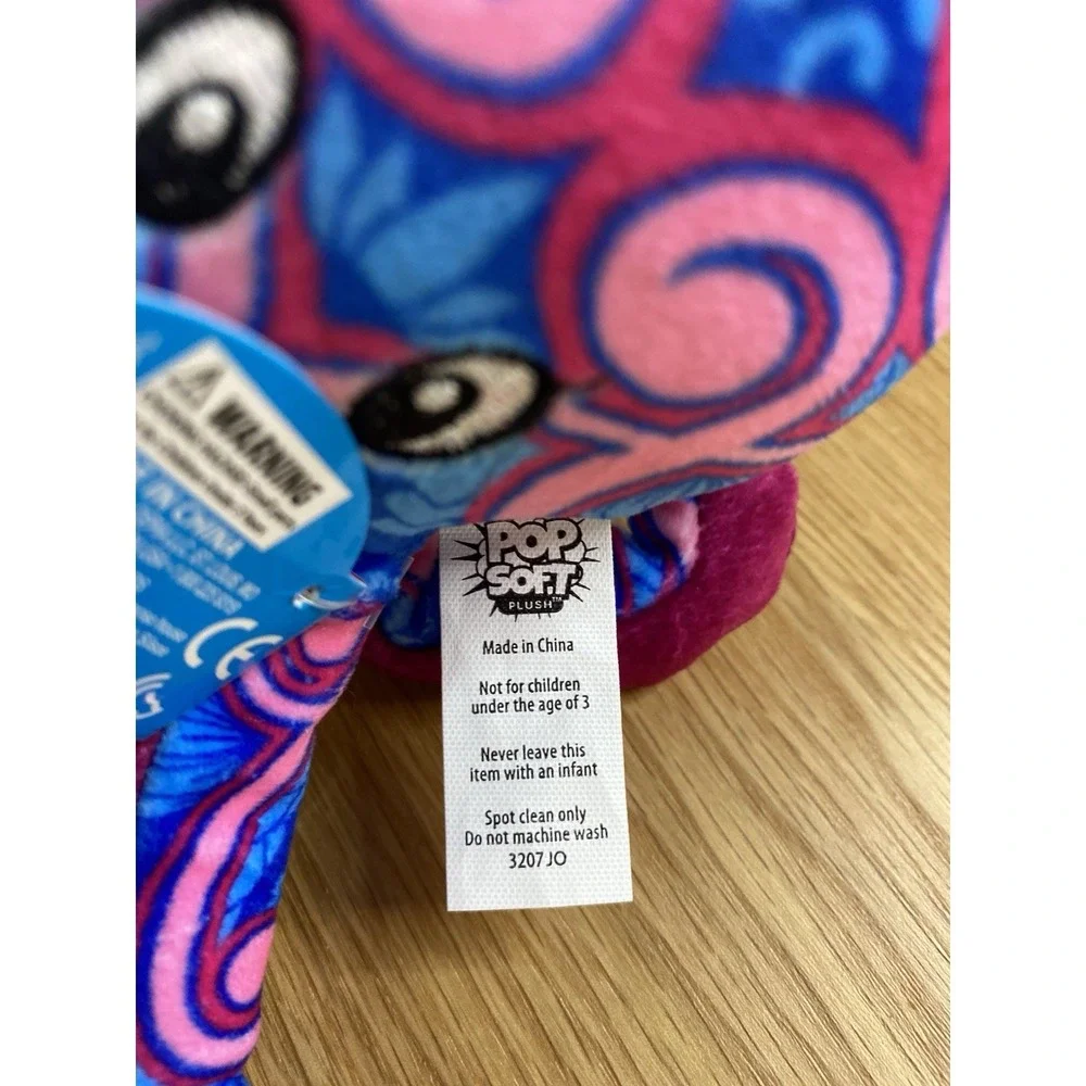 Pop Art Soft Swirls The Octopus Plush Beanie Toy Collectible Small